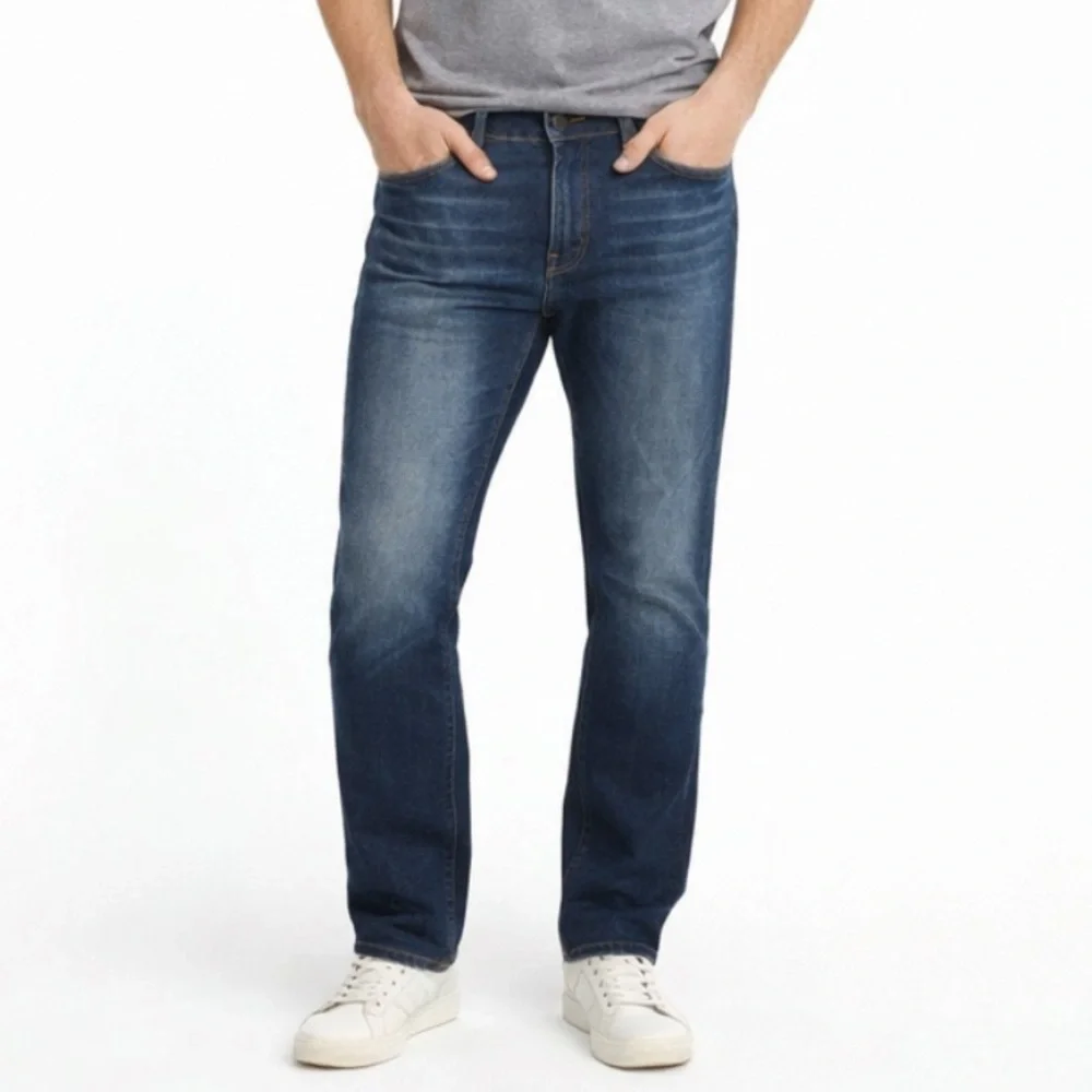 True Religion Men's Geno Relaxed Slim Fit Denim Jeans Stretch 36x34